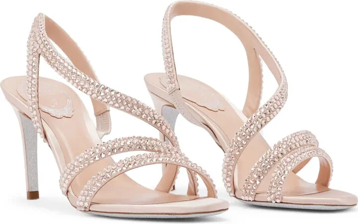 80mm Crystal Embellished Sandals - Image 2