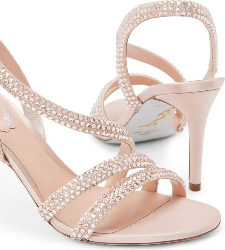 80mm Crystal Embellished Sandals - Image 4