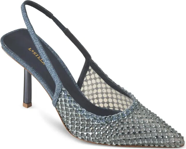 80mm Crystal-Embellishment Pumps - Image 2