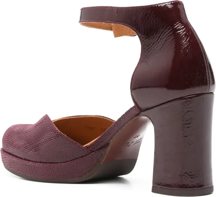 80mm Damaho ankle-strap block-heel pumps - Image 3