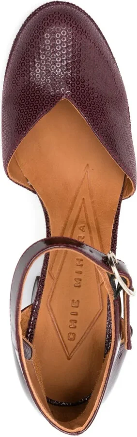 80mm Damaho ankle-strap block-heel pumps - Image 4