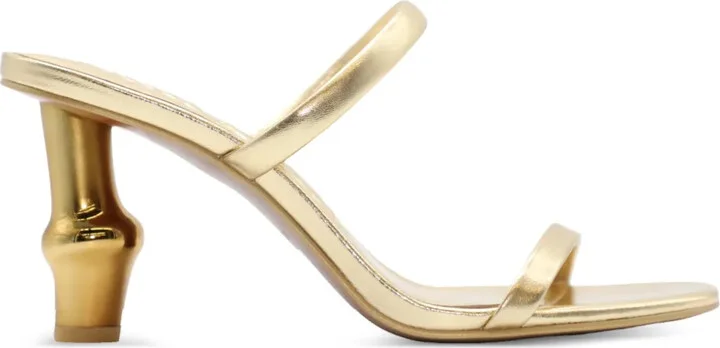 80mm Double-Strap Sculpted-Heel Sandals
