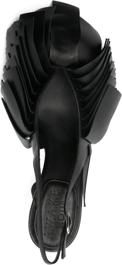 80mm Draped Slingback Pumps - Image 4