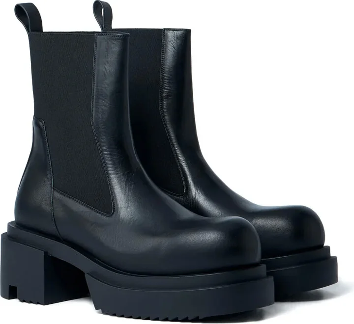 80mm Elastic-Panel Block-Heel Boots - Image 2