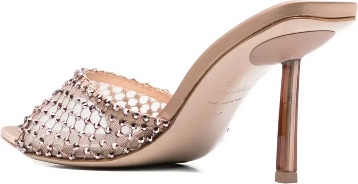 80mm Embellished Pointed-Toe Heeled Sandals - Image 3