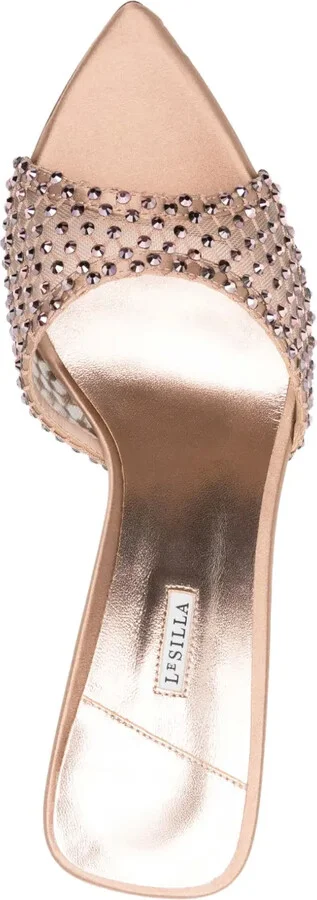 80mm Embellished Pointed-Toe Heeled Sandals - Image 4