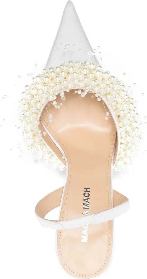 80mm Floating Pearl embellished pumps - Image 4