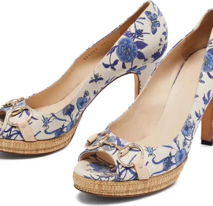 80mm Floral-Print Platform Pumps - Image 2