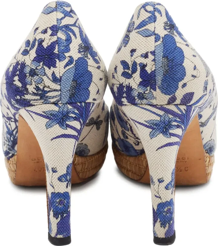 80mm Floral-Print Platform Pumps - Image 3