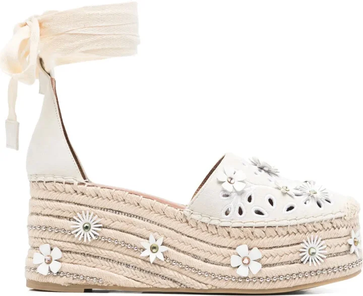 80mm Flower espadrilles