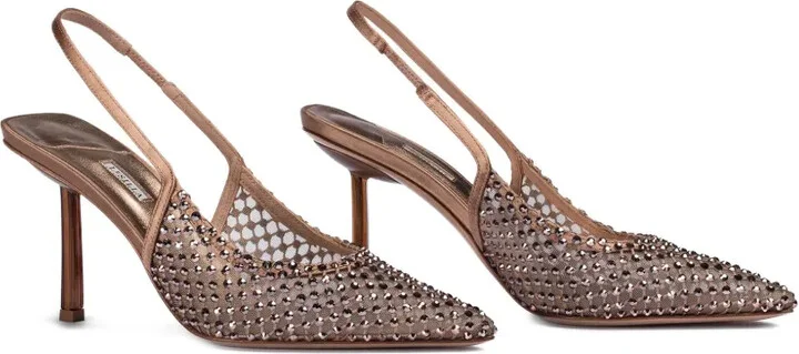 80mm Gilda crystal-embellished slingback pumps - Image 2