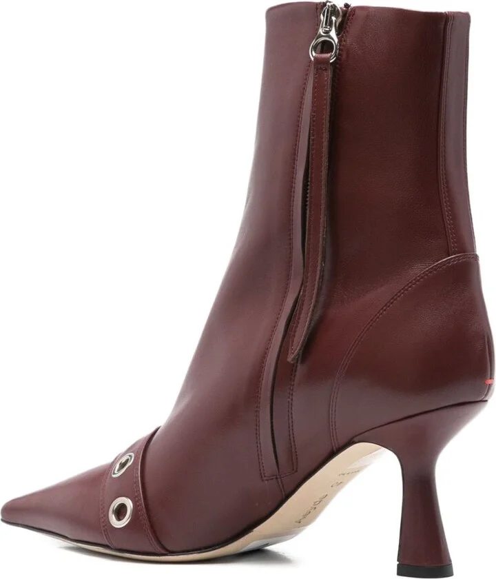 80mm Halima Buckle Pointed-Toe Boots - Image 3