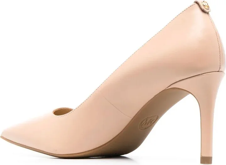 80mm Heeled Leather Pumps - Image 3