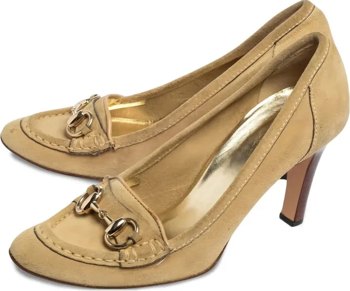 80mm Horsebit-detail leather pumps - Image 3