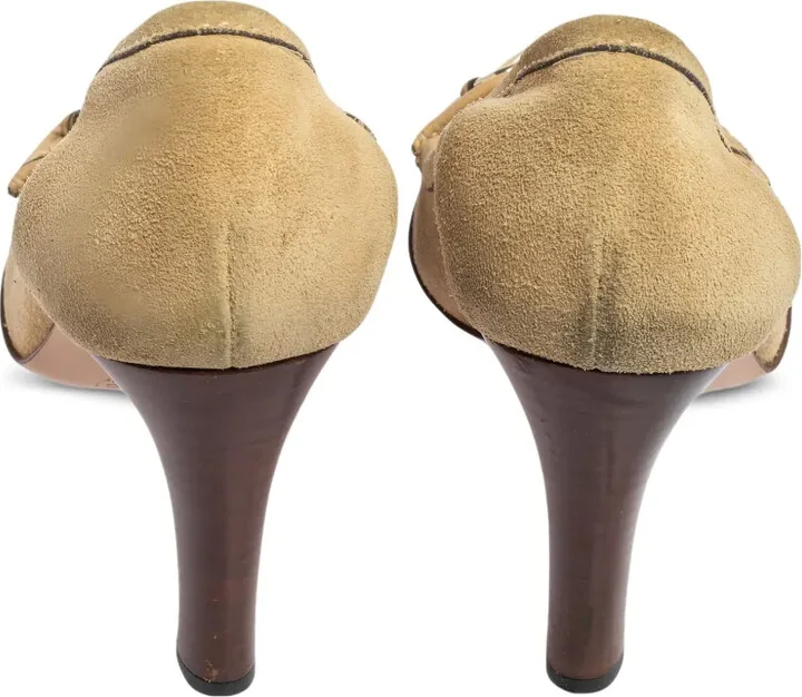 80mm Horsebit-detail leather pumps - Image 4