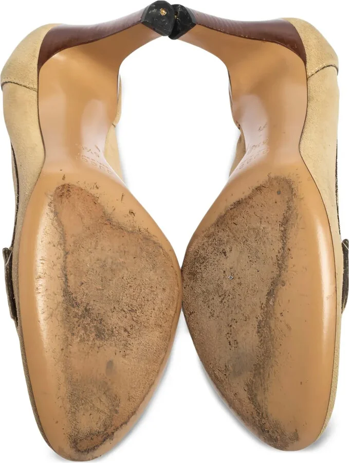 80mm Horsebit-detail leather pumps - Image 5