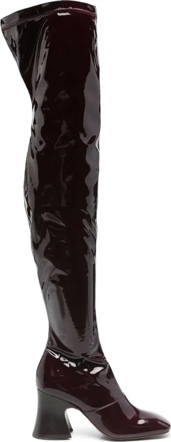 80mm Janis leather boots