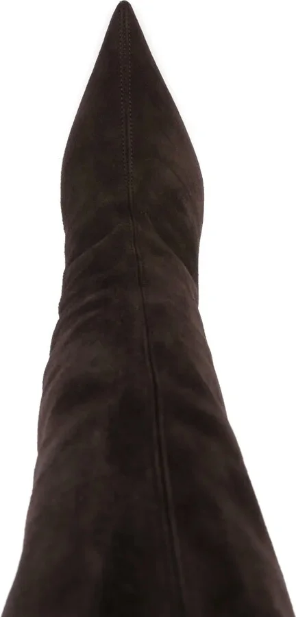 80mm Knee-High Leather Boots - Image 4