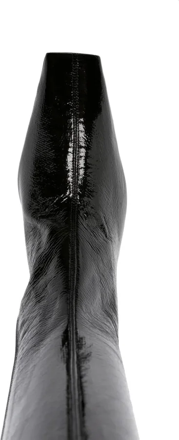 80mm Knee-High Leather Boots - Image 4