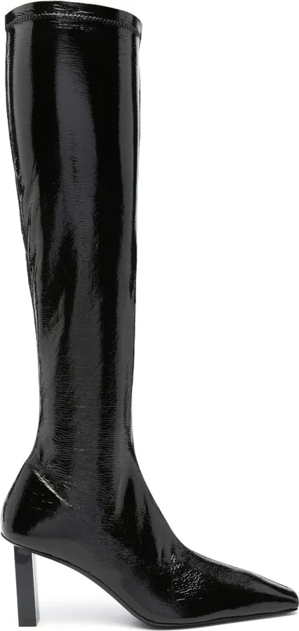 80mm Knee-High Leather Boots