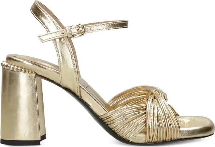 80mm Knotted Ankle-Strap Sandals
