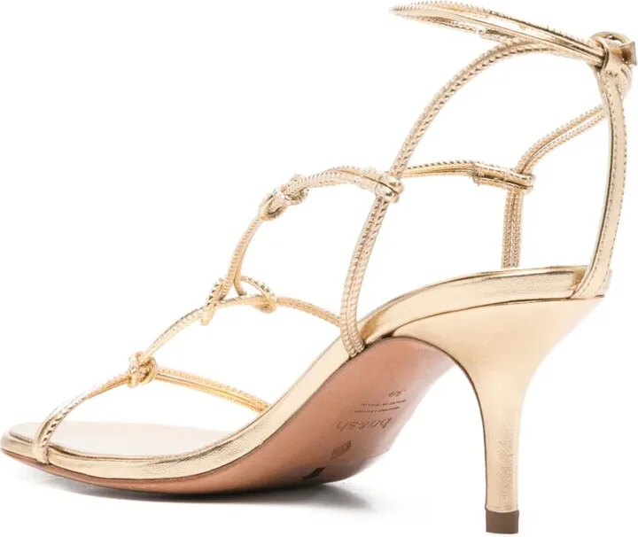80mm Knotted Leather Sandals - Image 3