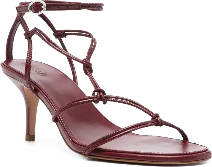 80mm Knotted Leather Sandals - Image 2