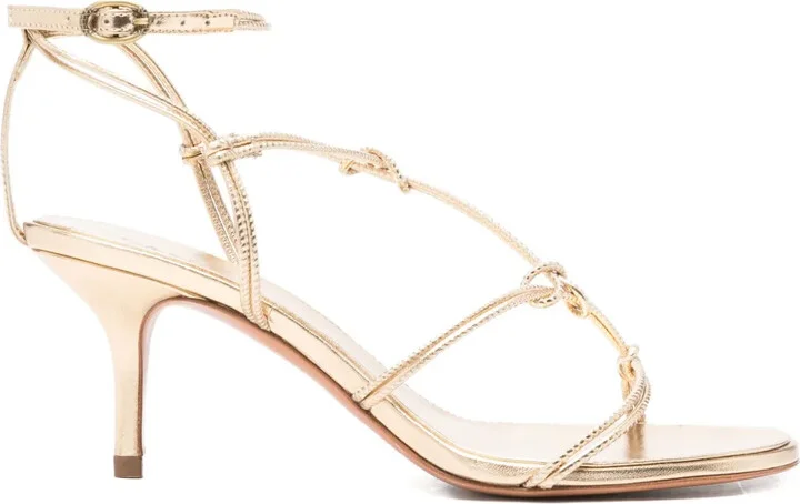 80mm Knotted Leather Sandals