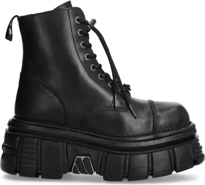 80mm Lace-Up Platform Boots