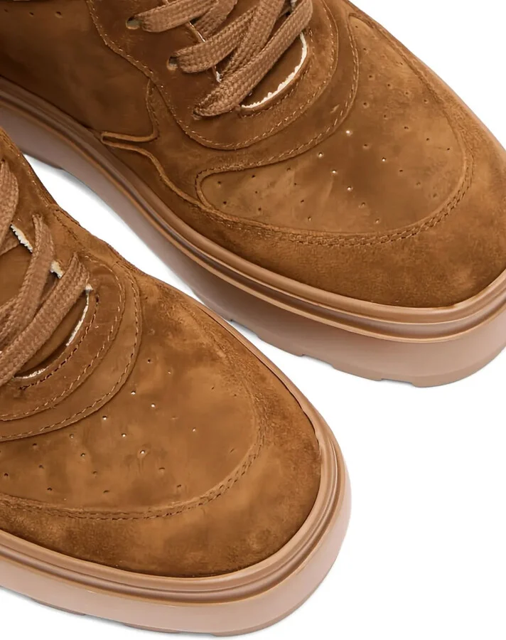 80mm Lace-Up Wedge-Heel Sneakers - Image 3