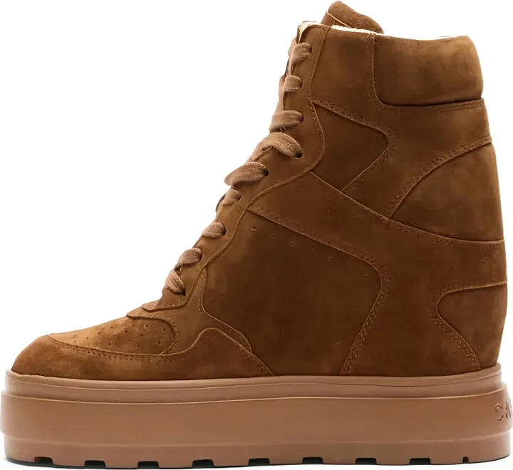 80mm Lace-Up Wedge-Heel Sneakers - Image 4