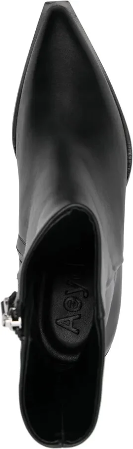 80mm Leather Ankle Boots - Image 4