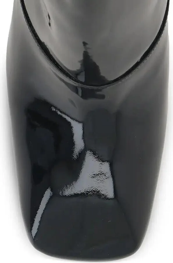 80mm Leather Block-Heel Boots - Image 4