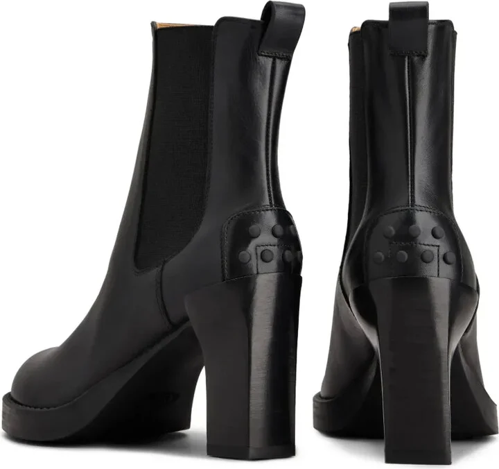 80mm leather Chelsea boots - Image 3