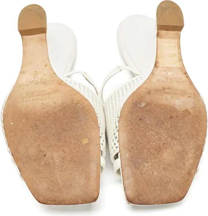 80mm Leather Heeled Mules - Image 4