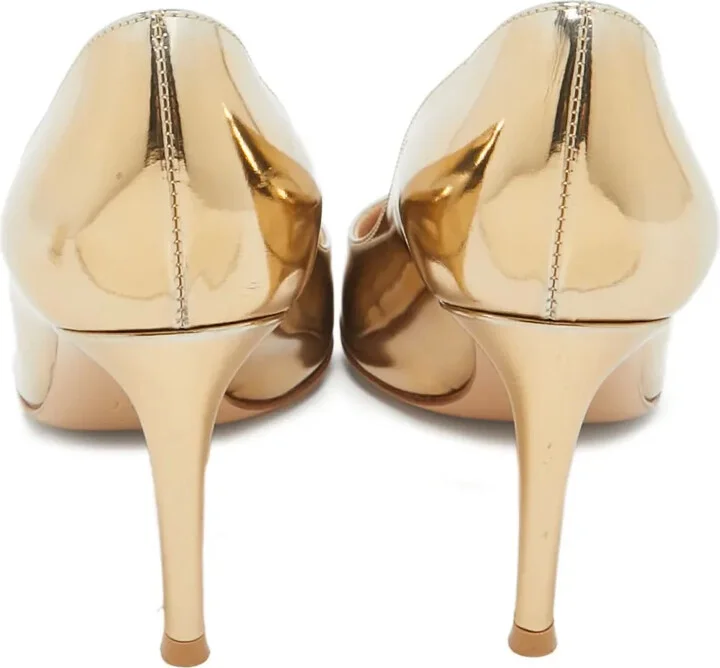 80mm Leather Heeled Pumps - Image 3