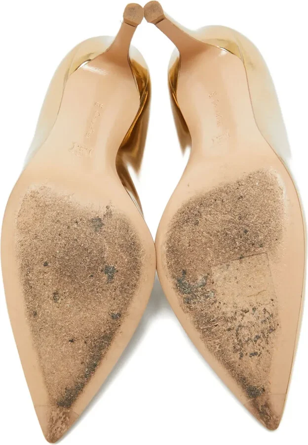 80mm Leather Heeled Pumps - Image 4