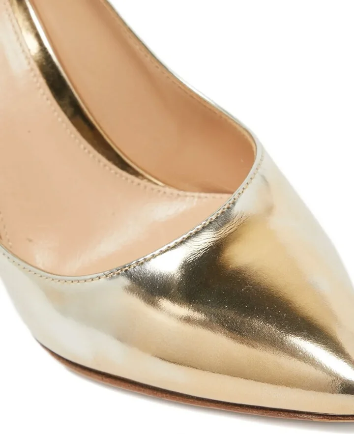 80mm Leather Heeled Pumps - Image 5