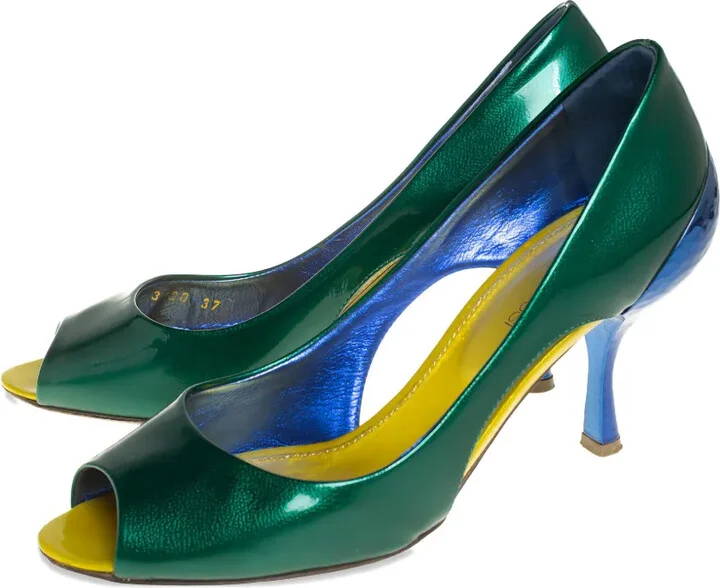 80mm Leather Heeled Pumps - Image 3
