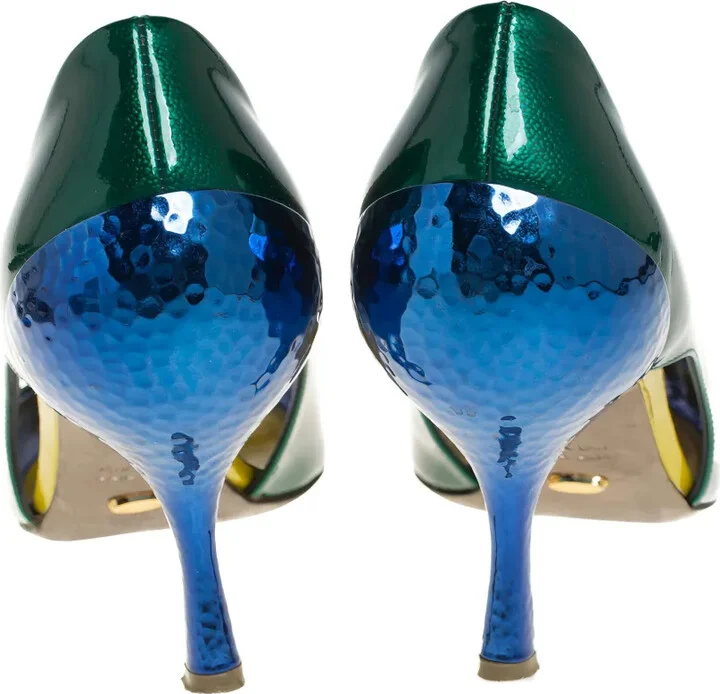 80mm Leather Heeled Pumps - Image 4