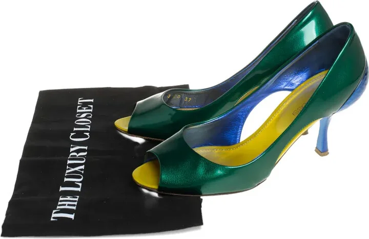 80mm Leather Heeled Pumps - Image 5
