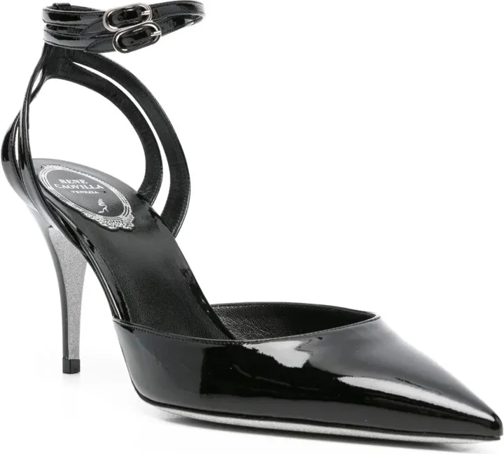 80mm Leather Heeled Pumps - Image 2