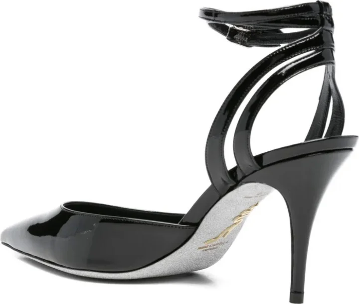 80mm Leather Heeled Pumps - Image 3