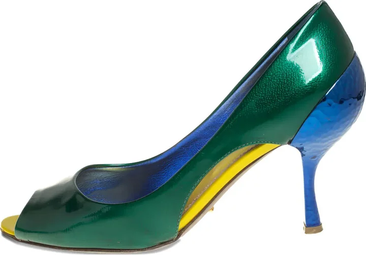 80mm Leather Heeled Pumps