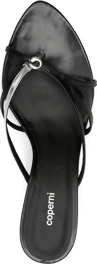 80mm Leather Heeled Sandals - Image 4