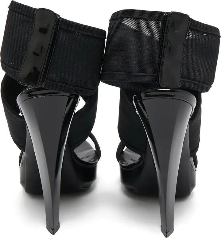 80mm Leather Heeled Sandals - Image 4