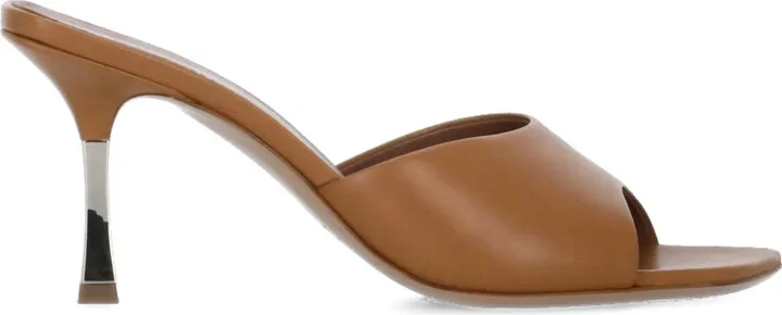 80mm Leather Mules