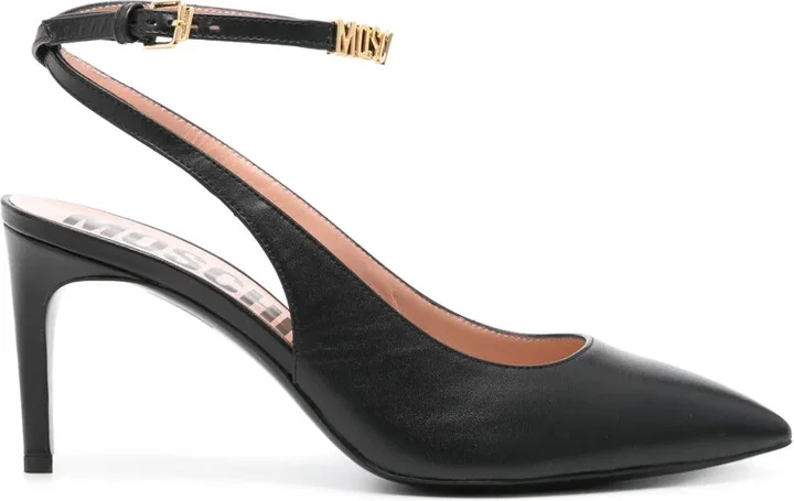 80mm Leather Pumps