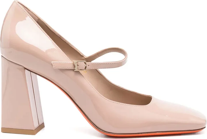80mm Leather Pumps