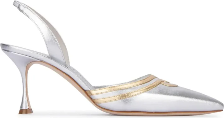 80mm Leather Pumps